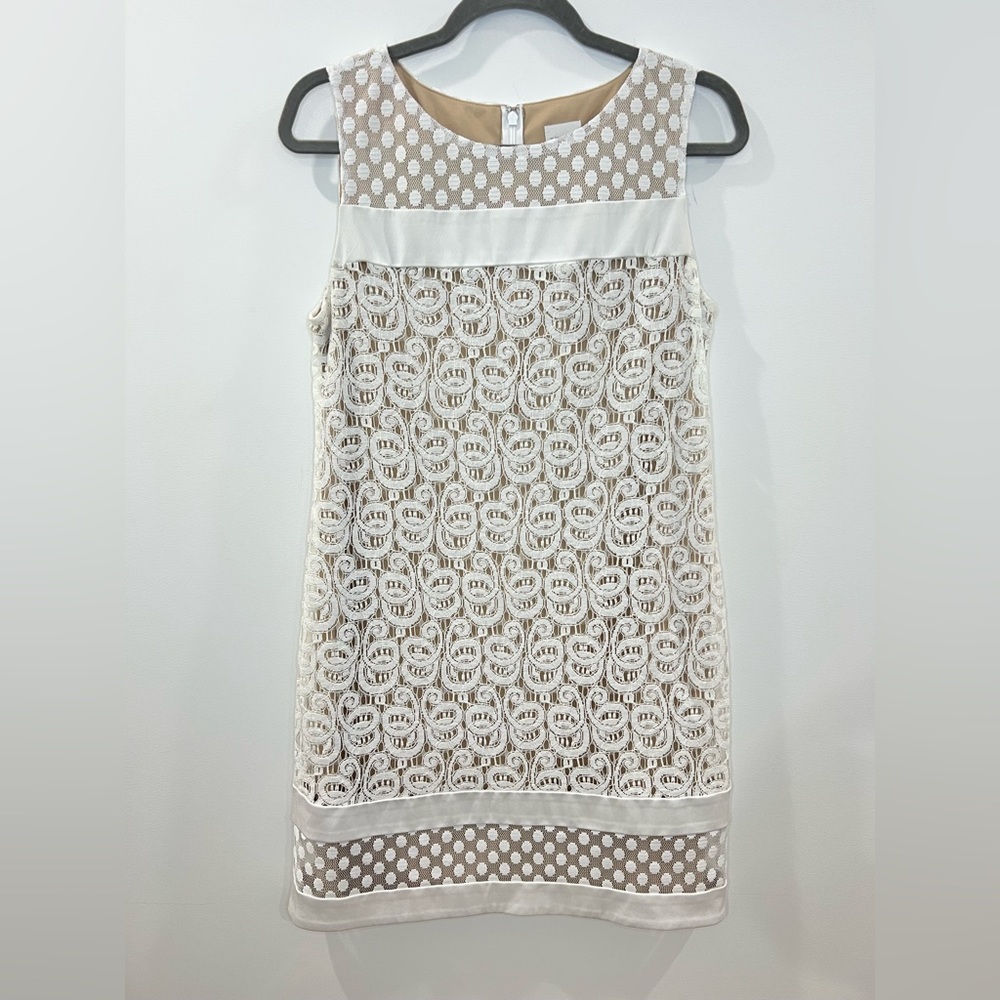 Chico’s‎ Lace Cassandra White Sleeveless Mini Dress